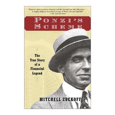 英文原版 Ponzi's Scheme 庞兹的骗局 一个金融奇才的真实故事 传记 Mitchell Zuckoff 英文版 进口英语原版书籍