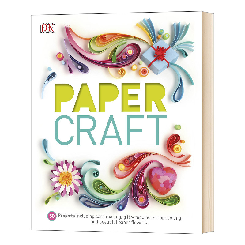 精装 英文原版 Paper Craft DK系列 剪纸艺术 卡片制作 礼品包装 剪贴 纸花 英文版 进口英语原版书籍儿童图书
