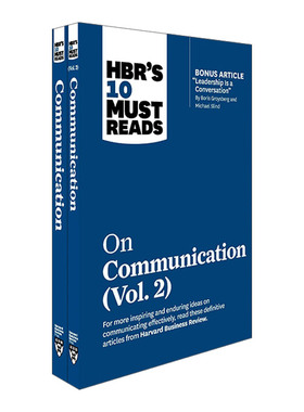 英文原版 HBR's 10 Must Reads on Communication 2-Volume Collection 哈佛商业评论 关于沟通的10本必读书目 两册套装 进口书籍