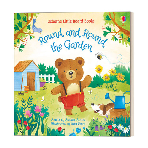 英文原版 Little Board Books Round and Round the Garden 绕着花园转啊转 纸板书 绘本 英文版 进口英语原版书籍