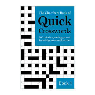 英文原版 The Chambers Book of Quick Crosswords Book 1 钱伯斯快速填字游戏1 英文版 进口英语原版书籍