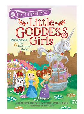 英文原版 Persephone & the Unicorn's Ruby 珀尔塞福涅与独角兽的红宝石 小小女神卷10 英文版 进口英语原版书籍