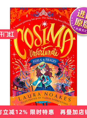 英文原版 Cosima Unfortunate Foils a Fraud 不幸少女柯西玛系列2 挫败骗局 儿童插画冒险故事书 英文版 进口英语原版书籍