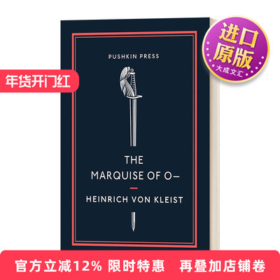英文原版小说 The Marquise Of O– O侯爵夫人 海因里希·冯·克莱斯特 Pushkin收藏系列 英文版 进口英语原版书籍