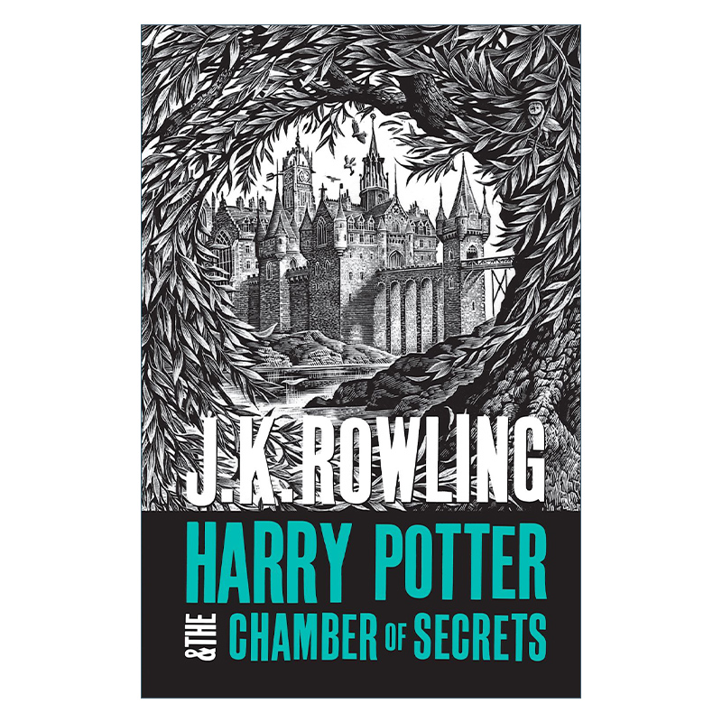 英文原版 Harry Potter and the Chamber of Secrets 哈2 哈利波特与密室 成人封面版 英文版 进口英语原版书籍