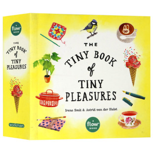 小书 Flow杂志 Flow Book The Pleasures 英文原版 英文版 Tiny 插画艺术 关于小快乐 小确幸之书 手帐纸作 进口英语书籍