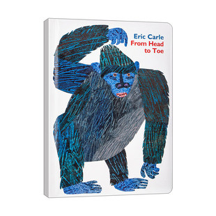 英文原版绘本 From Head to Toe Padded Board Book 从头动到脚 大开纸板书 艾瑞卡尔Eric Carle 英文版 进口英语原版书籍