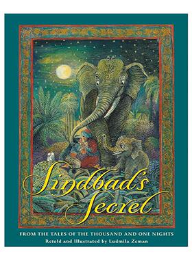 英文原版 Sindbad's Secret 辛巴达的秘密 一千零一夜 儿童绘本 Ludmila Zeman 英文版 进口英语原版书籍