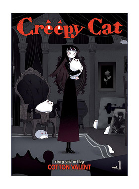 英文原版 Creepy Cat Vol.1 猫和我的奇妙生活 卷一 幽默漫画 Cotton Valent 英文版 进口英语原版书籍