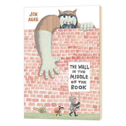 精装 英文原版绘本 看 书中间有堵墙 The Wall in the Middle of the Book儿童图书