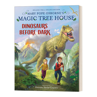 英文原版 Magic Tree House Deluxe Edition Dinosaurs Before Dark 神奇树屋豪华版 天黑前的恐龙 精装 英文版 进口英语原版书籍