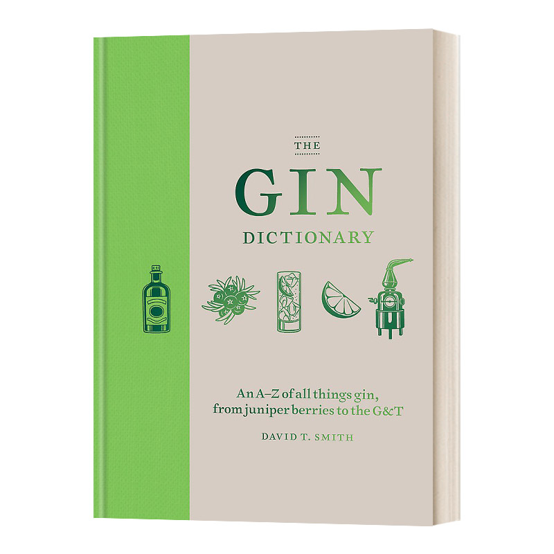 精装 英文原版 The Gin Dictionary 杜松子酒词典 指南 杜松子鸡尾酒配方 鸡尾酒工具书 英文版 进口英语原版书籍