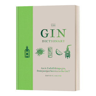 英文版 书籍 Gin 指南 杜松子鸡尾酒配方 杜松子酒词典 The Dictionary 进口英语原版 精装 鸡尾酒工具书 英文原版