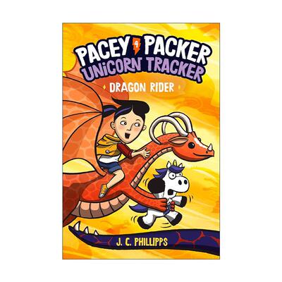 英文原版 Pacey Packer Unicorn Tracker 4 Dragon Rider 佩西帕克 独角兽追踪者系列4 漫画 英文版 进口英语原版书籍