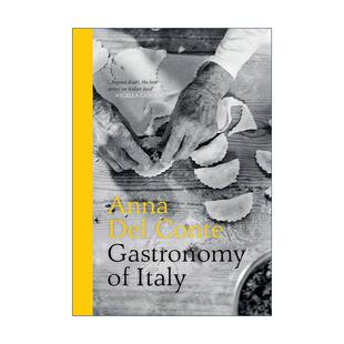 超200道经典 Gastronomy 精装 英文原版 意式 进口英语原版 Italy 英文版 书籍 意大利美食食谱 各地区标志菜肴 娜·德尔·孔蒂