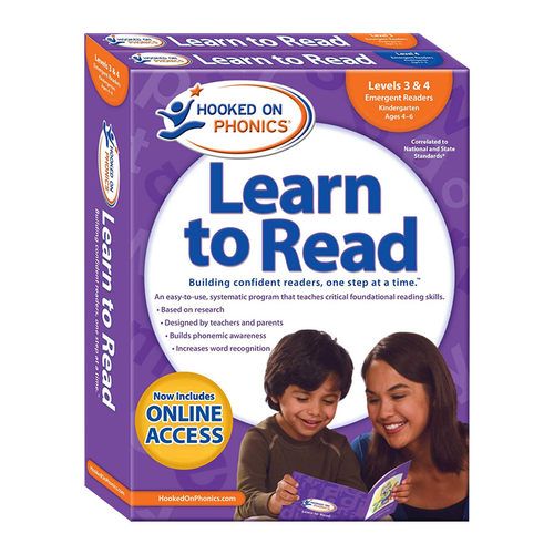 英文原版 Hooked on Phonics Learn to Read Levels 3&4 Complete 迷上语音学习阅读3-4级 英文版儿童英语辅导训练故事书进口书籍