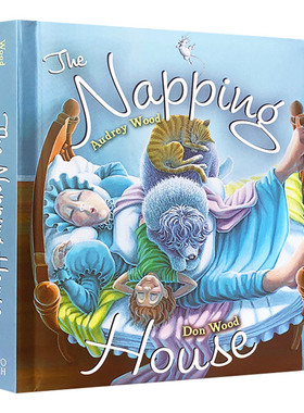 The Napping House 英文原版绘本 打瞌睡的房子 儿童英语启蒙纸板书 廖彩杏吴敏兰书单 英文版进口原版书籍