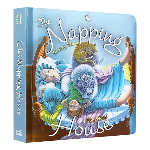 The Napping House 英文原版绘本 打瞌睡的房子 儿童英语启蒙纸板书 廖彩杏吴敏兰书单 英文版进口原版书籍