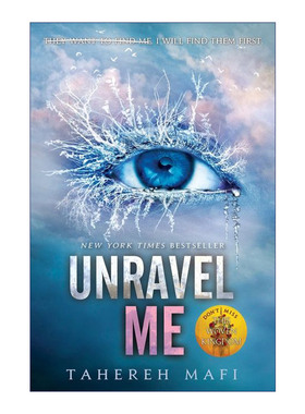 英文原版小说 Unravel Me 我不是一个怪物Shatter Me 2 英文版 进口英语原版书籍