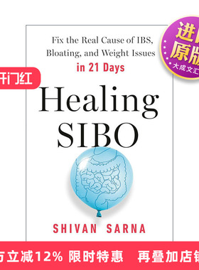 英文原版 Healing SIBO 治愈小肠细菌过度生长 21天内解决肠易激综合征 腹胀和体重问题 健康 Shivan Sarna 进口英语原版书籍
