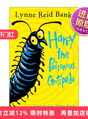 英文原版 Harry the Poisonous Centipede 毒蜈蚣哈利 魔柜小奇兵作者琳妮?里德?班克斯少儿读物 英文版 进口英语原版书籍