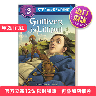 英文原版 Step into Reading 3 - Gulliver in Lilliput 格列佛在小人国 兰登分级阅读3 英文版 进口英语原版书籍