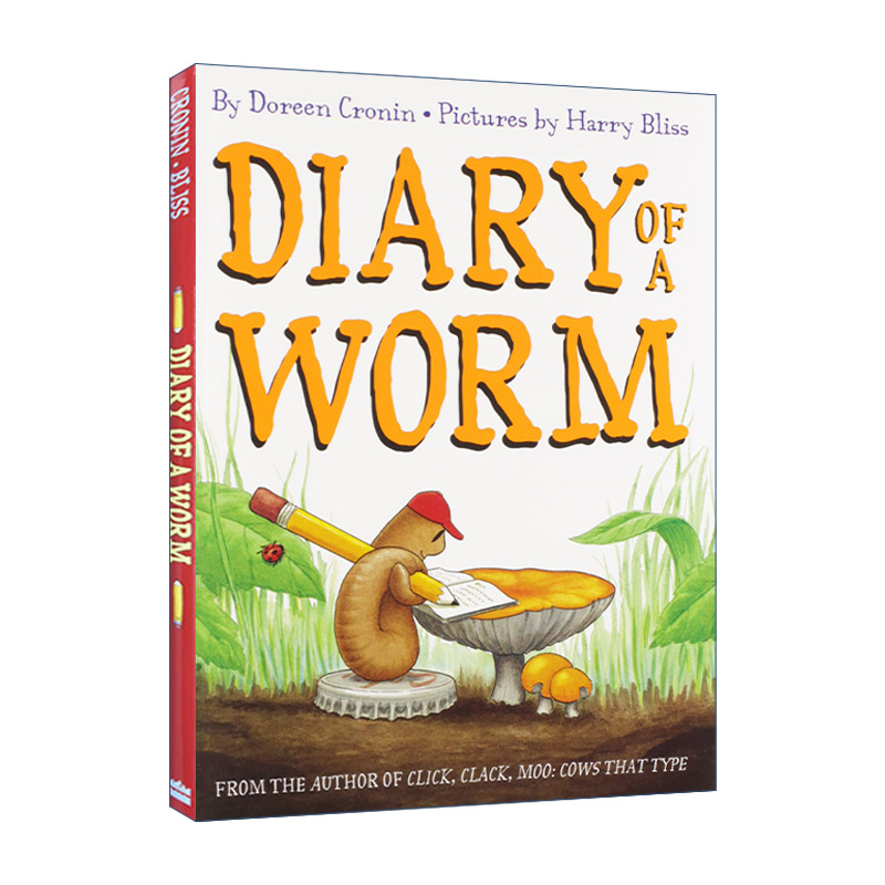 英文原版 Diary of a Worm 蚯蚓日记 精装绘本 儿童桥梁书 廖彩杏推荐 英文版 进口英语原版书籍