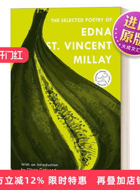 英文原版 The Selected Poetry of Edna St.Vincent Millay 埃德娜圣文森特米莱诗选 兰登书屋现代图书馆火炬手系列 英文版 进口书