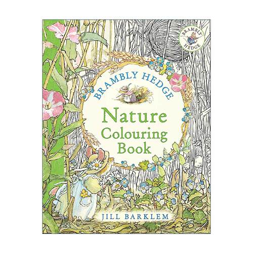 英文原版 Brambly Hedge Nature Colouring Book 野蔷薇村的故事 自然涂色书 儿童艺术画册 英文版 进口英语原版书籍