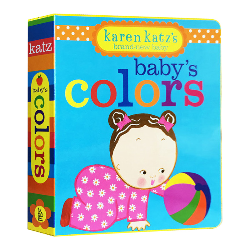 Baby's Colors 英文原版 颜色启蒙 绘本卡伦卡茨 纸板翻翻书 幼儿英语训练辅导 睡前图画故事书 英文版进口原版书籍儿童图书