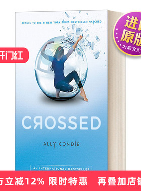 英文原版 Crossed Matched trilogy 02 完美三部曲2 命运游戏 纽约时报畅销青少年科幻小说 Ally Condie 英文版 进口英语原版书籍