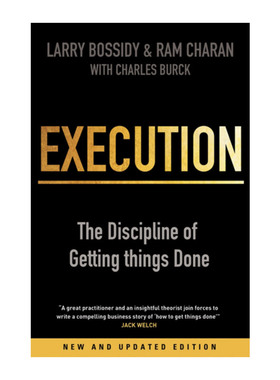 英文原版 Execution 执行 如何完成任务的学问 拉里.博西迪 拉姆 查兰 英文版 进口英语原版书籍