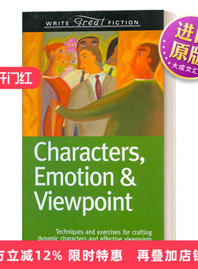 英文原版 Characters  Emotion & Viewpoint 这样写出好故事 塑造动态人物和有效观点 Nancy Kress 英文版 进口英语原版书籍