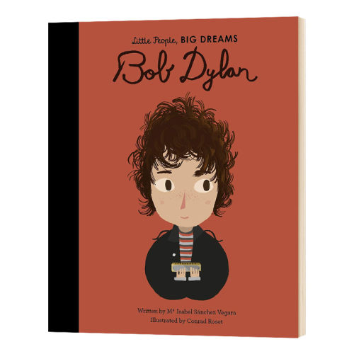 小男孩大梦想 鲍勃迪伦 英文原版 Bob Dylan 精装 名人传记 励志读物 儿童英语启蒙绘本 英文版进口原版书籍