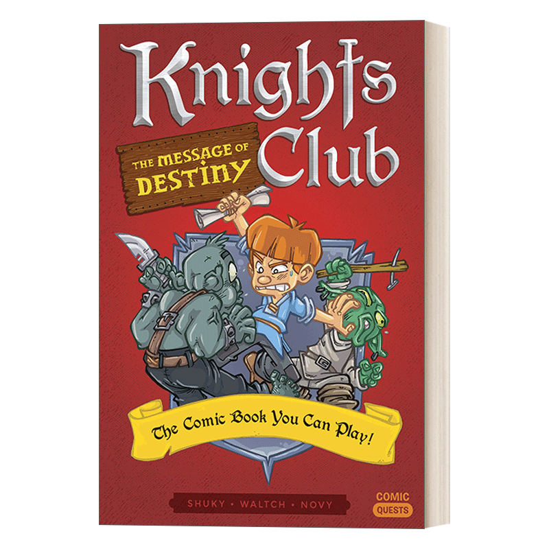 英文原版 Knights Club The Message of Destiny Comic Quests 04漫画任务系列4骑士俱乐部命运的信息英文版进口英语原版书籍