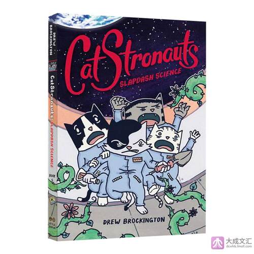 英文原版 CatStronauts Slapdash Science 猫猫历险记 草率科学 全彩漫画书 太空宇宙题材 奇幻冒险儿童故事书 英文版