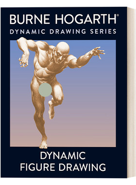 英文原版 Dynamic Figure Drawing 动态素描 人体结构 绘画技巧指南 Burne Hogarth 英文版 进口英语原版书籍