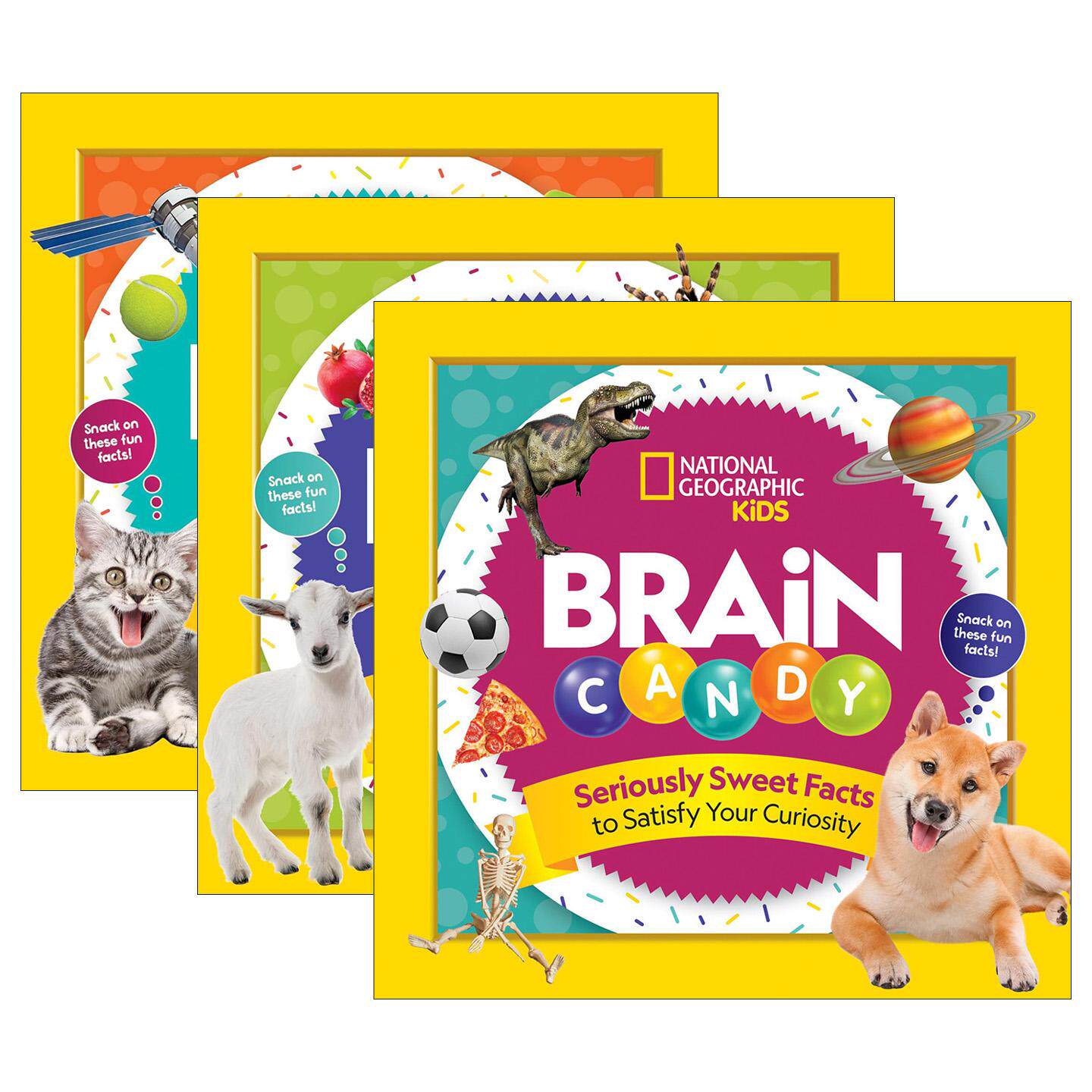 英文原版 Brain Candy 国家地理青少年科学与自然 脑轻松3册 儿童科普百科 英文版 进口英语原版书籍