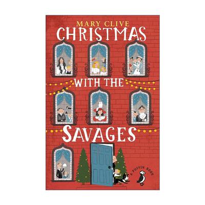 英文原版 Christmas with the Savages 与萨维奇一家共度圣诞节 儿童小说 英文版 进口英语原版书籍