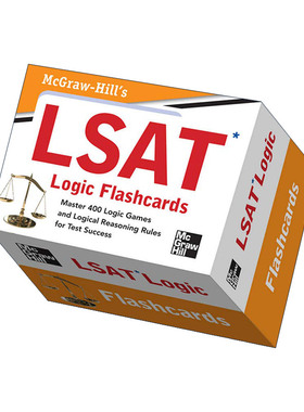 英文原版 McGraw-Hill's LSAT Logic Flashcards 美国法学院入学考试 闪卡 英文版 进口英语原版书籍