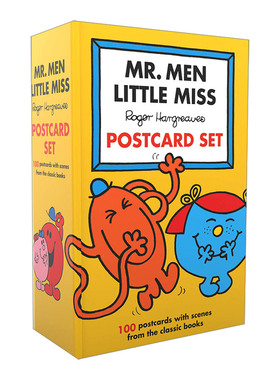 英文原版 Mr Men Little Miss: Postcard Set 奇先生妙小姐50周年100张明信片套装 精装 英文版 进口英语原版书籍