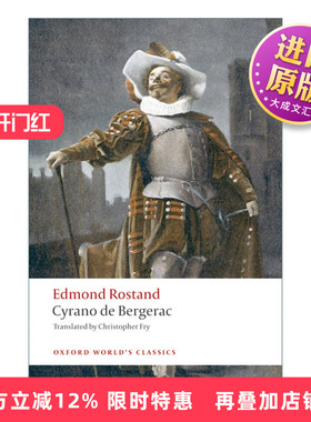 英文原版 Cyrano de Bergerac 大鼻子情圣 艾德蒙德·罗斯坦德 牛津世界经典系列 英文版 进口英语原版书籍