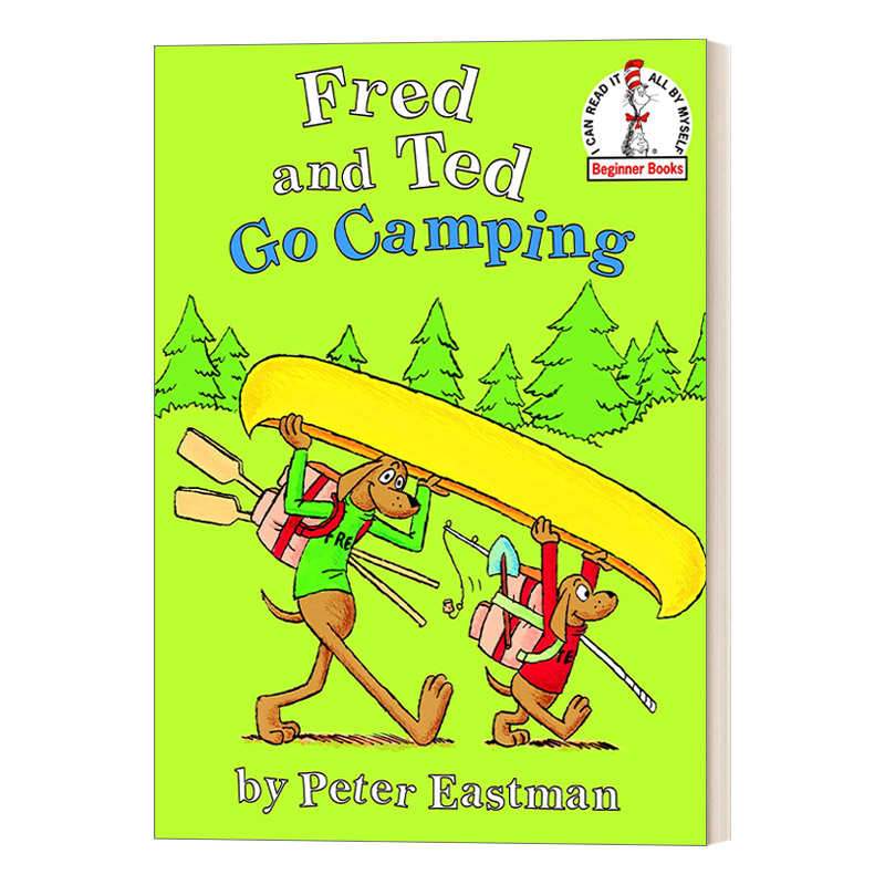 英文原版 Fred and Ted Go Camping 弗雷德与泰德去露营 2-4岁精装儿童绘本 Peter Eastman 英文版 进口英语原版书籍