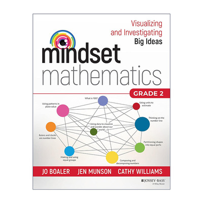 英文原版 Mindset Mathematics Grade 2 思维数学 可视化和研究大观念 二年级 斯坦福大学教授Jo Boaler 英文版 进口英语原版书籍