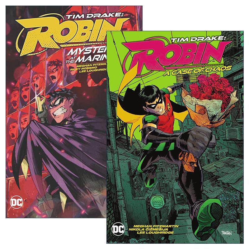 英文原版 Tim Drake Robin 提姆·德雷克 罗宾系列2册 码头之谜 一片混乱 DC漫画 Meghan Fitzmartin 英文版 进口英语原版书籍