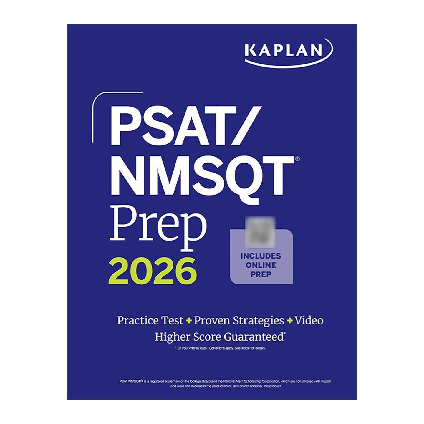 英文原版 PSAT/NMSQT Prep 2026 卡普兰美国中学生初步学术评估测试学习指南 测试题+在线资源 英文版 进口英语原版书籍