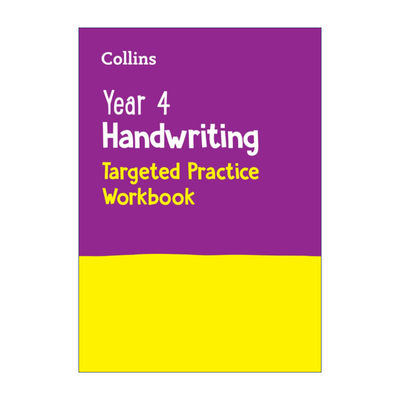 英文原版 Collins Year 4 Handwriting Targeted Practice Workbook 柯林斯小学四年级字体练习册 英文版 进口英语原版书籍