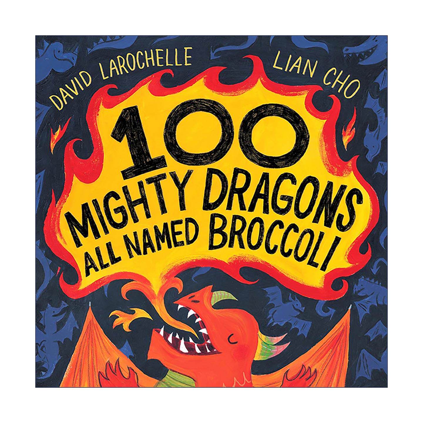 英文原版 100 Mighty Dragons All Named Broccoli 100只恐龙都叫西兰花 儿童精装数学启蒙认知绘本 英文版 进口英语原版书籍