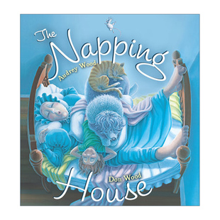 英文原版 The Napping House 打瞌睡的房子 软垫封面纸板书 凯迪克奖得主伍德夫妇 廖彩杏吴敏兰书单 英文版 进口英语原版书籍