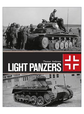 英文原版 Light Panzers 二战德国轻型装甲车 军事历史插图参考书精装 英文版 进口英语原版书籍
